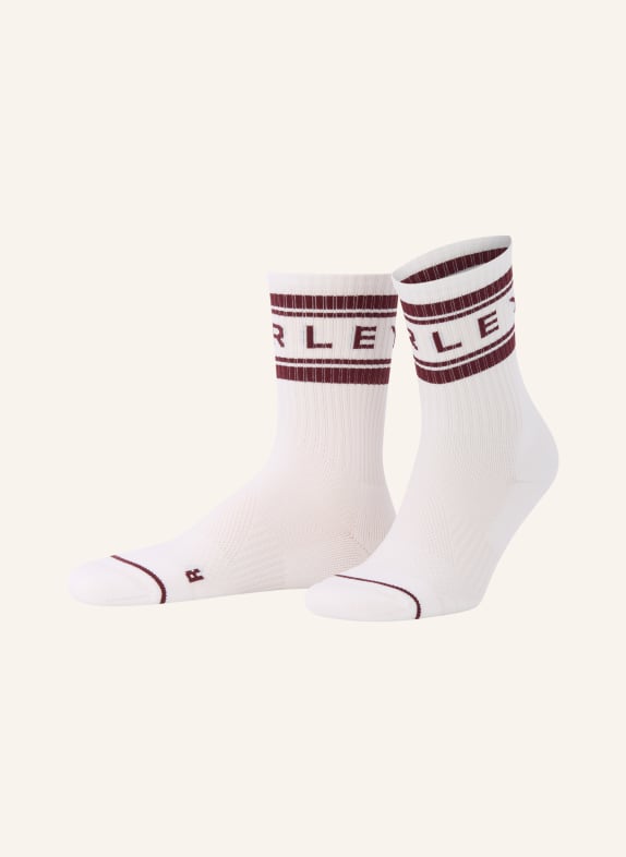 VARLEY Chaussettes ASTLEY BLANC / ROUGE FONCÉ