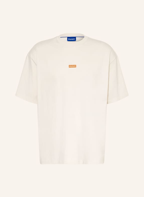 HUGO T-shirt NALONO ECRU / BRUIN