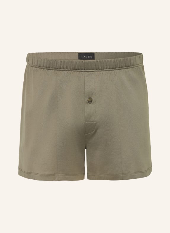 HANRO Bokserki COTTON SPORTY OLIWKOWY
