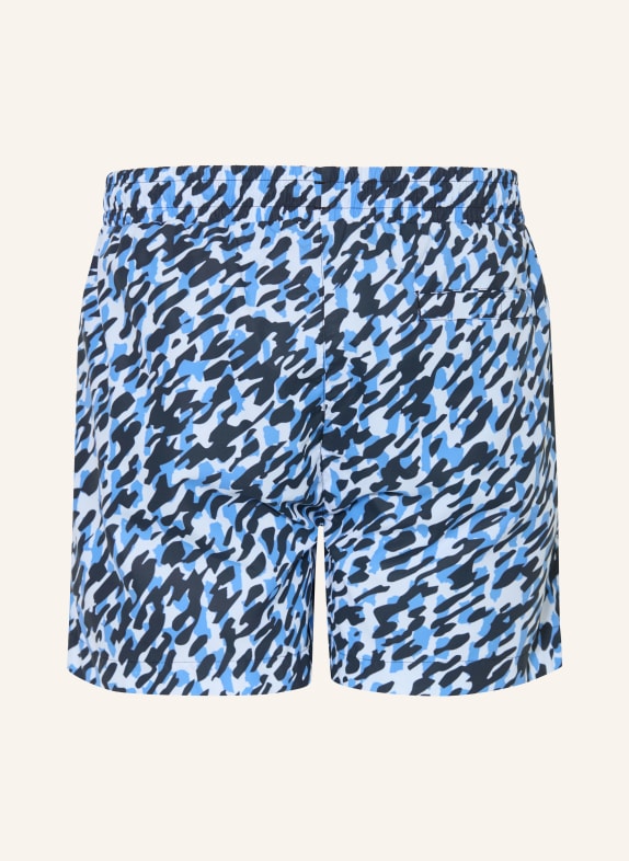 HUGO Zwemshort CALALA BLAUW / DONKERBLAUW / WIT