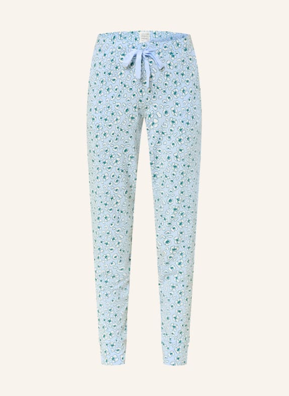 SCHIESSER Slaapbroek MIX+RELAX LICHTBLAUW / GROEN / WIT