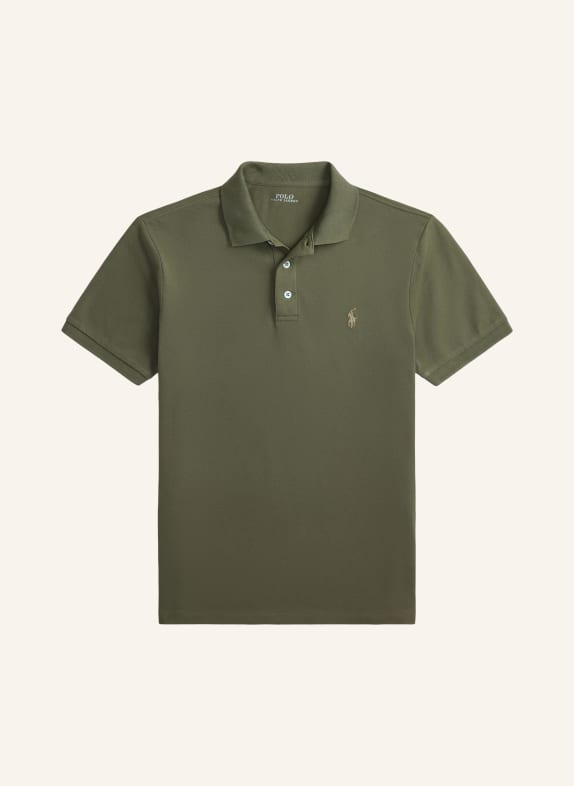 POLO RALPH LAUREN Polokošile z piké Custom Slim Fit OLIVOVÁ