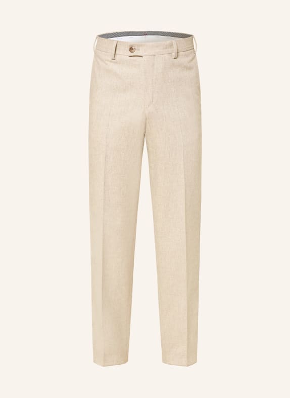 HILTL Broek PIACENZA Regular Fit BEIGE / LICHTBRUIN