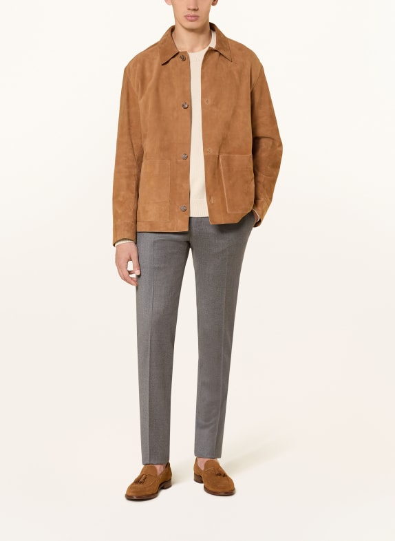 PT TORINO Broek Slim Fit DONKERGRIJS