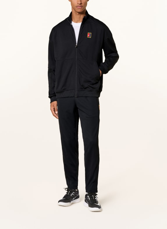 Nike Trainingsjack COURT HERITAGE ZWART