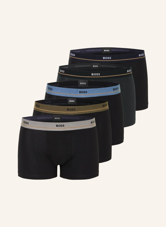 BOSS Bokserki ESSENTIAL, 5 szt. CZARNY