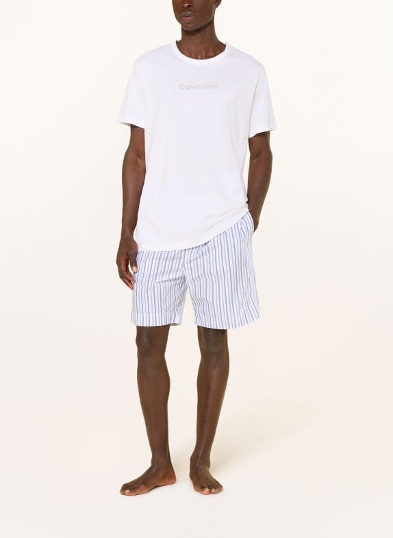 Calvin Klein Slaapshorts WIT / LICHTBLAUW / BLAUW