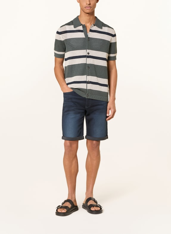 MAC Jeansshorts H791 deep blue od black