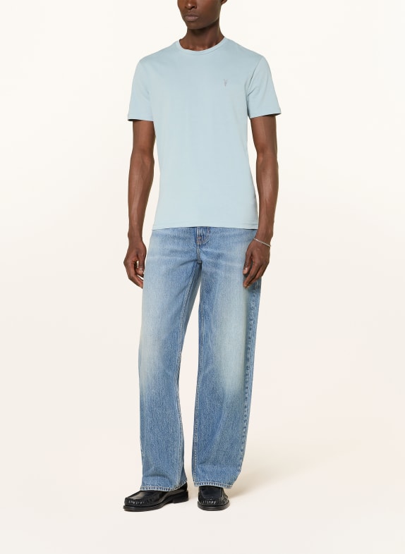 ALLSAINTS T-shirt BRACE LICHTBLAUW