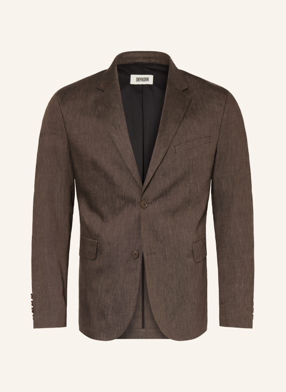 DRYKORN Pakjas YAMES Slim Fit met linnen 1104 braun