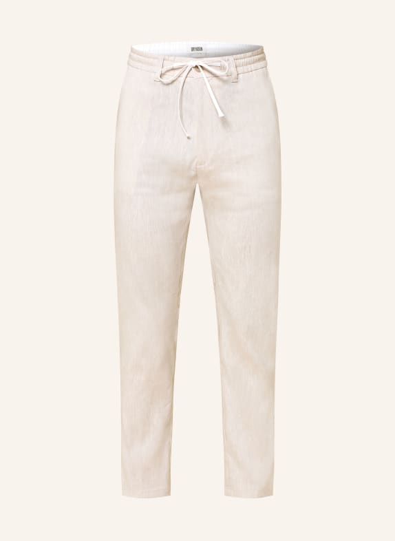 DRYKORN Hose DEGER im Jogging-Stil Regular Fit mit Leinen BEIGE