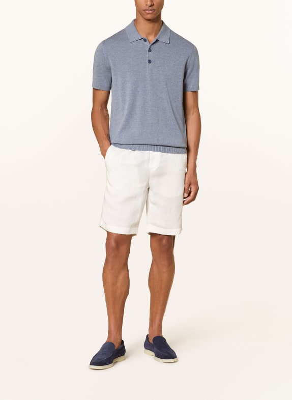 STRELLSON Gebreid poloshirt LOIC BLAUWGRIJS
