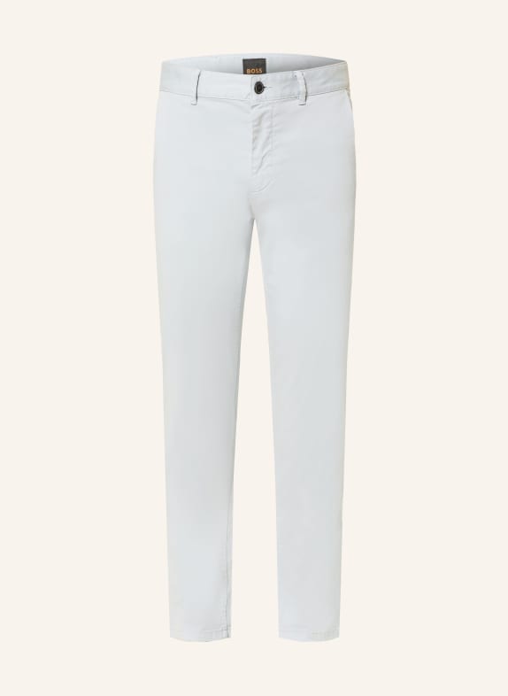 BOSS Chinosy CHINO slim fit SZARONIEBIESKI