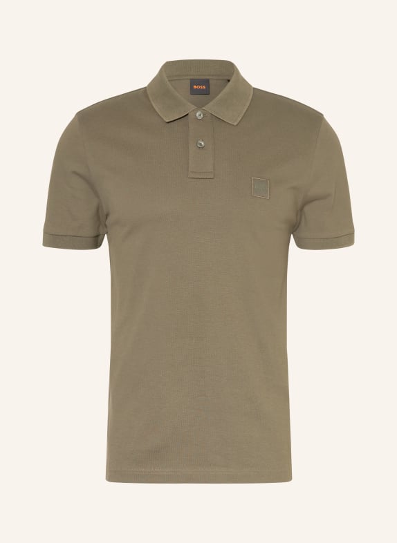 BOSS Tricou polo din jersey PASSENGER VERDE