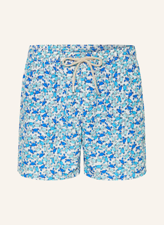 MC2 SAINT BARTH Swim Shorts BLUE / TURQUOISE / WHITE