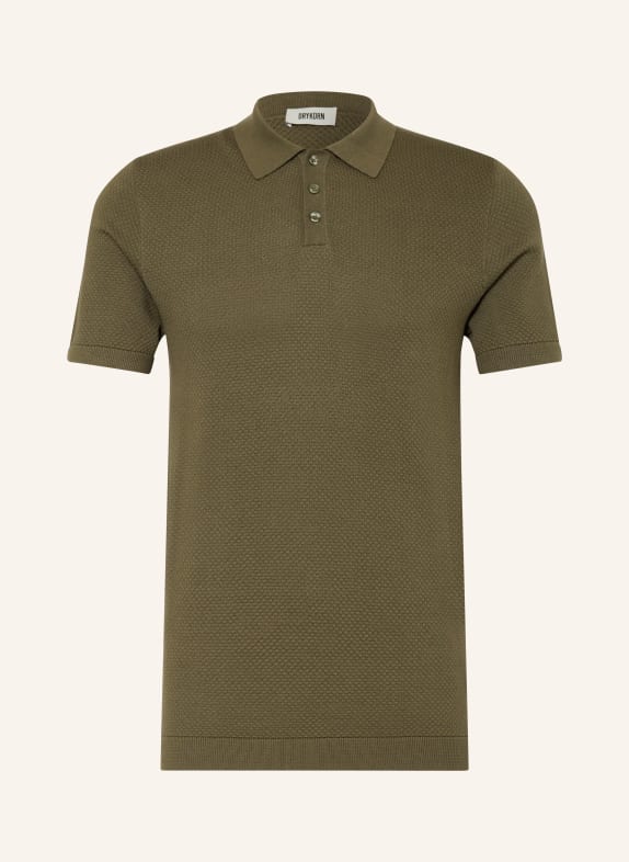 DRYKORN Strick-Poloshirt TRITON Regular Fit GRÜN
