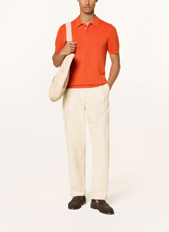 DRYKORN Strikket poloshirt TRITON Regular Fit ORANGE
