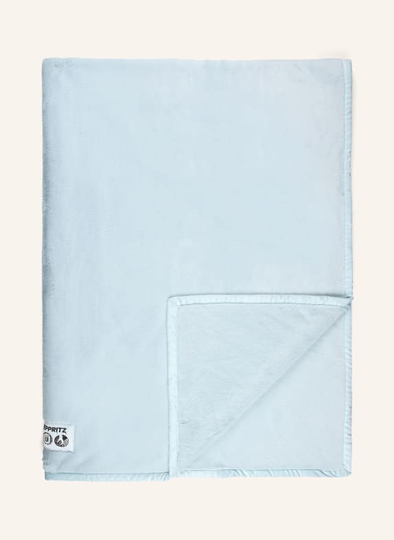 zoeppritz Pled din blană artificială THE BLANKET ALBASTRU-CENUȘIU