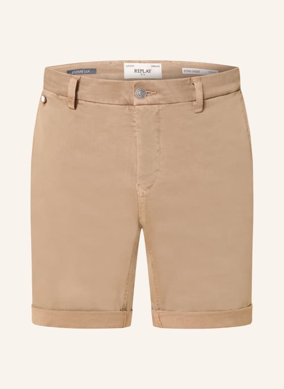 REPLAY Denim shorts BENNI regular fit CAMEL