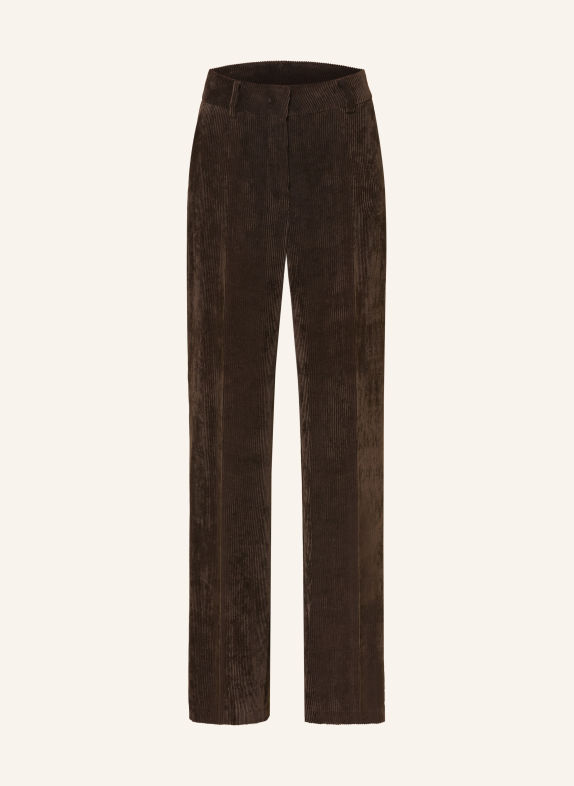 CAMBIO Marlene broek AMELIE van corduroy MARRON FONCÉ
