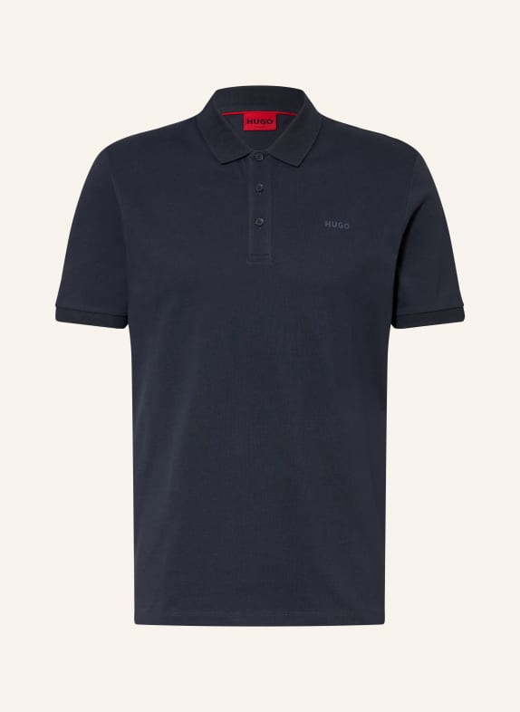 HUGO Piqué polo shirt DONOS regular fit DARK BLUE