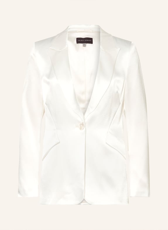 TALBOT RUNHOF Satin blazer WHITE