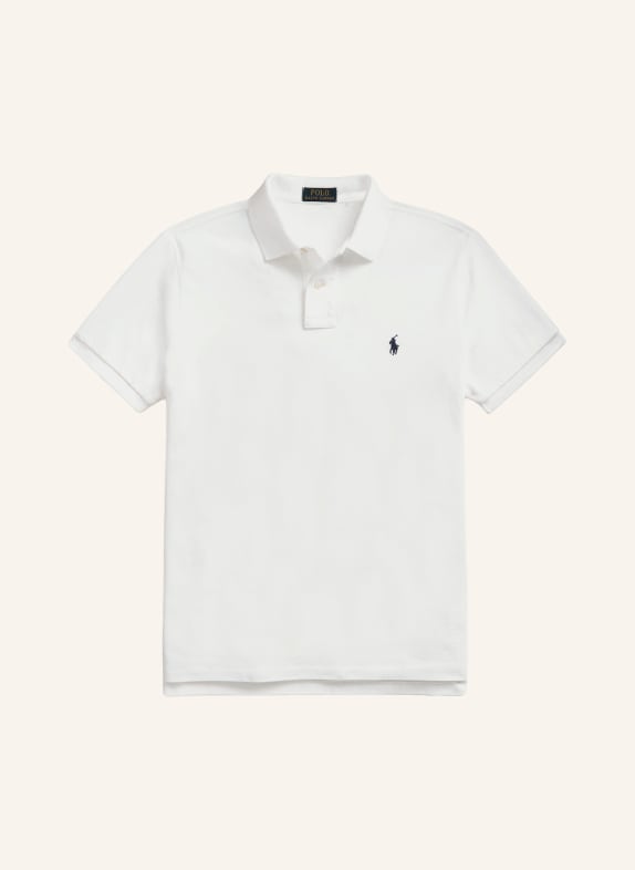 POLO RALPH LAUREN Piqué polo shirt custom slim fit WHITE