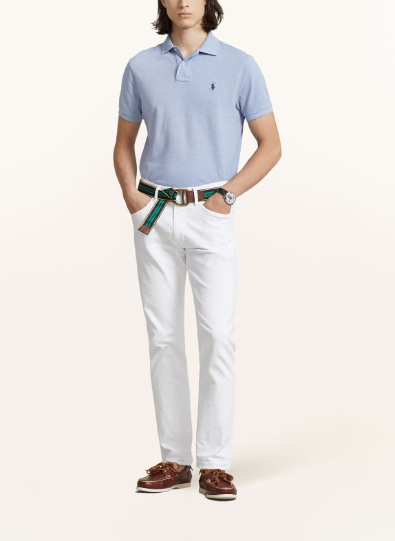 POLO RALPH LAUREN Polokošile z piké Custom Slim Fit TMAVĚ MODRÁ