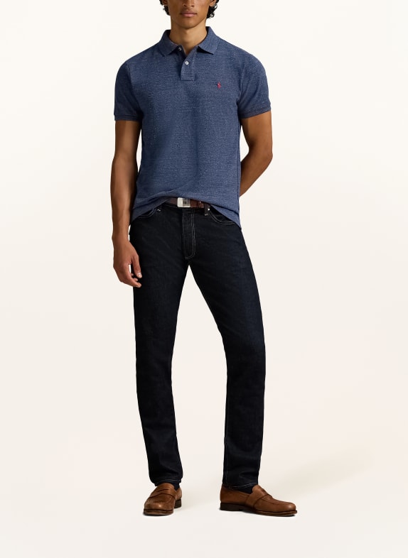 POLO RALPH LAUREN Polokošile z piké Custom Slim Fit MODRÁ
