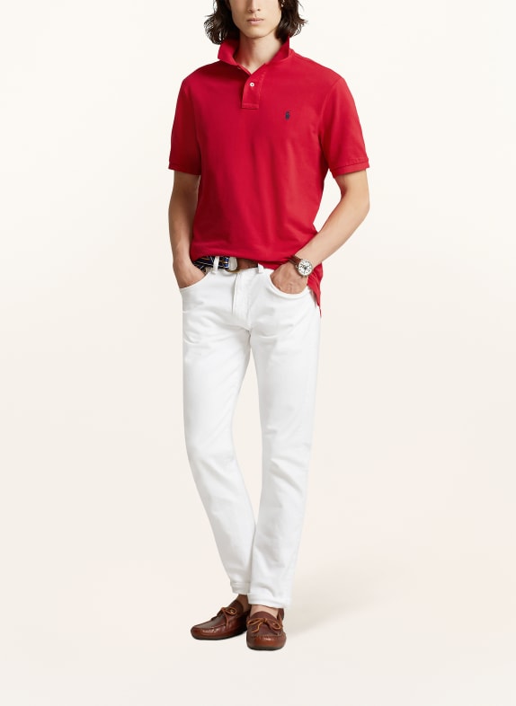 POLO RALPH LAUREN Piqué-Poloshirt Custom Slim Fit ROT