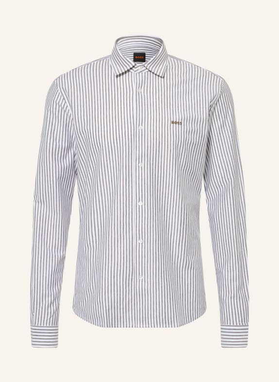 BOSS Hemd Slim Fit WEISS / GRÜN