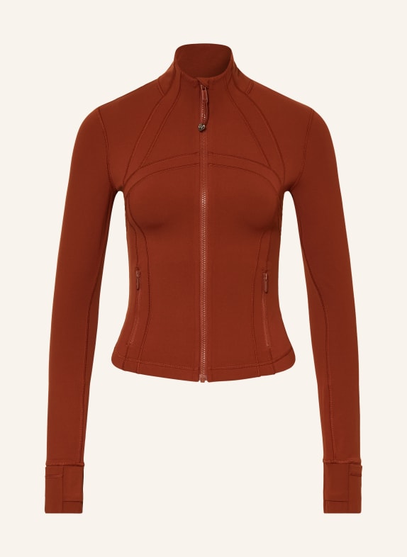 lululemon Yoga-Jacke DEFINE CROPPED DUNKELROT