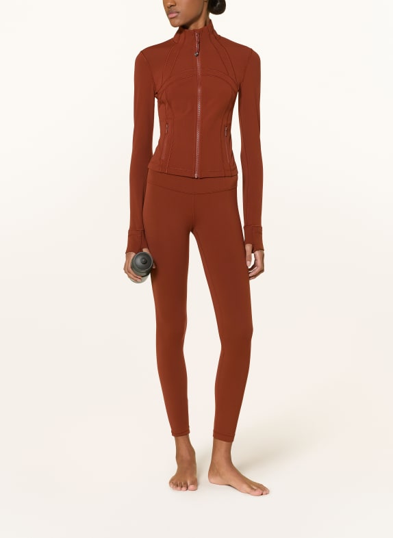 lululemon Trainingsjas DEFINE CROPPED DONKERROOD