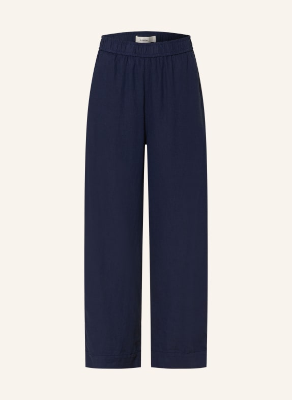InWear rIMONEIW 7/8 trousers with linen DARK BLUE