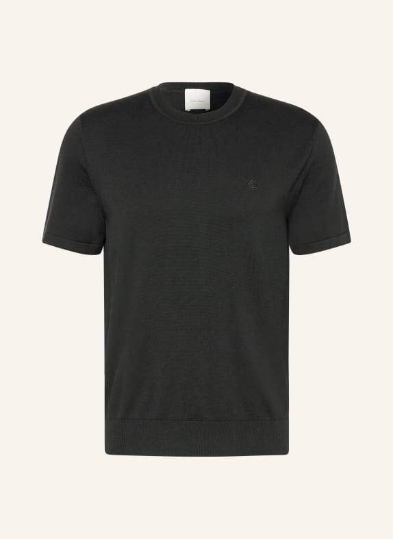 Calvin Klein Tricou din tricot NEGRU