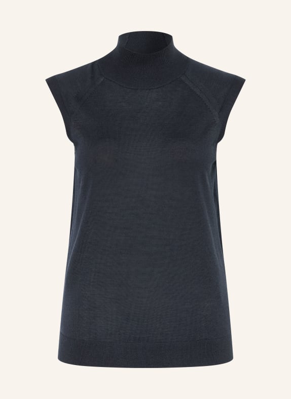 BOSS Top en maille FIPINI BLEU FONCÉ