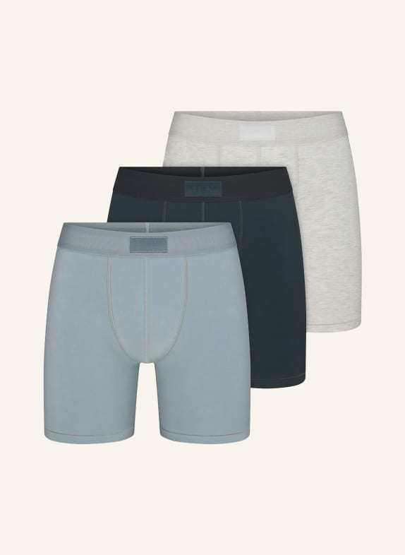 SKIMS 3-pack boxershorts SKIMS COTTON VERDANT MULTI