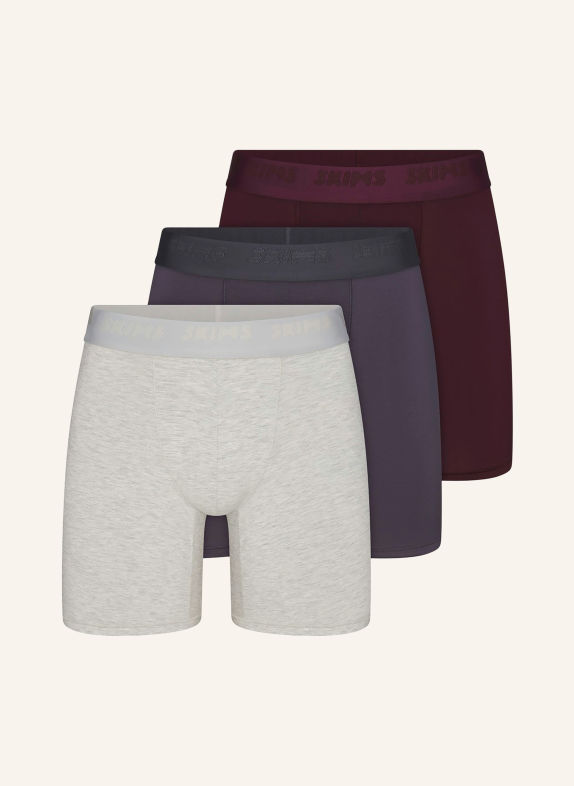 SKIMS 3-pack boxershorts SKIMS STRETCH RAVEN MULTI