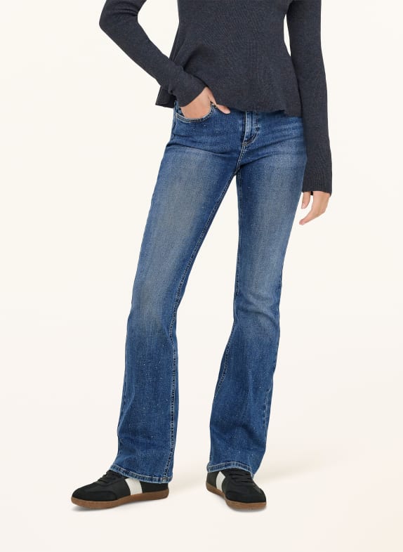 ONLY Flared jeans met sierstenen MEDIUM BLUE DENIM