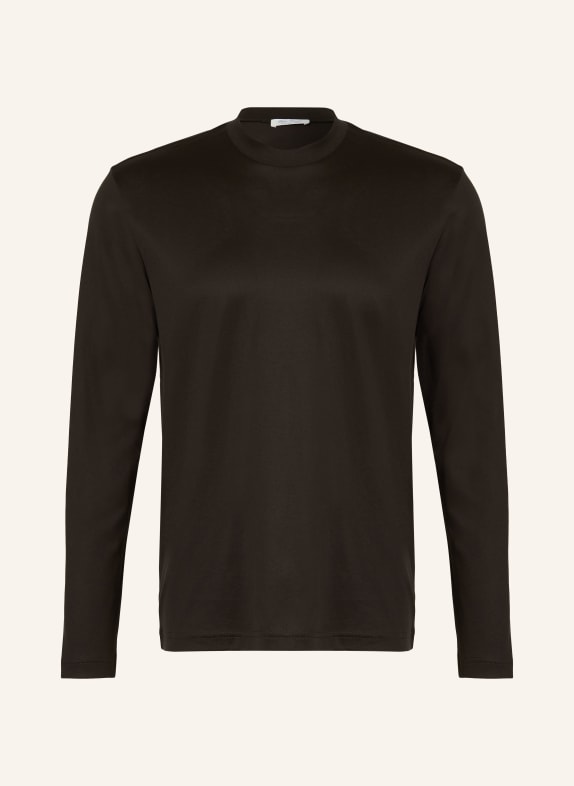 Stefan Brandt T-shirt à manches longues MARRON FONCÉ