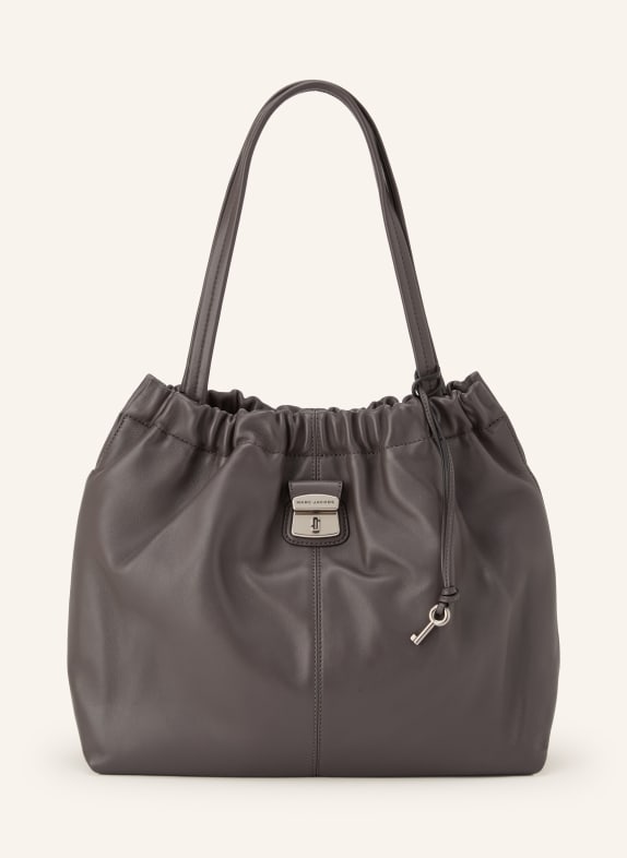MARC JACOBS Geantă de umăr THE CRISTINA TOTE HOBO CHAIN GRI ÎNCHIS / ARGINT