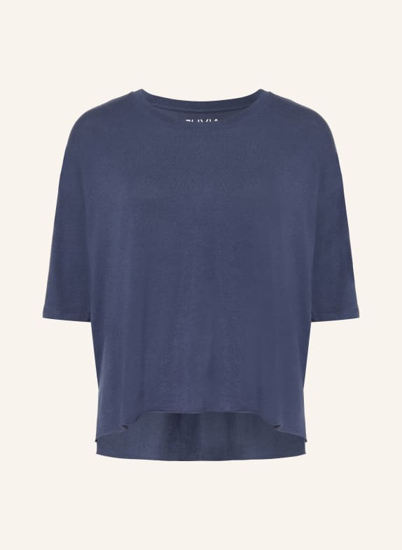 Juvia Shirt FLORINA mit 3/4-Arm DUNKELBLAU