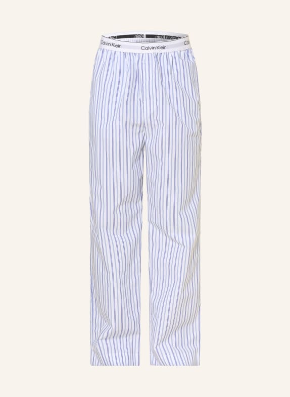 Calvin Klein Sovbyxor COTTON POPLIN VIT / LJUSBLÅ / BLÅ