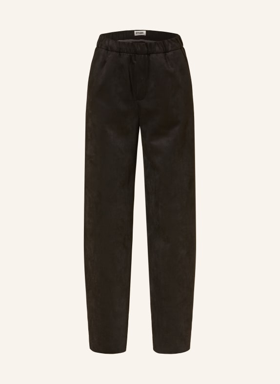 DRYKORN Marlenehose CONSIDER in Lederoptik SCHWARZ