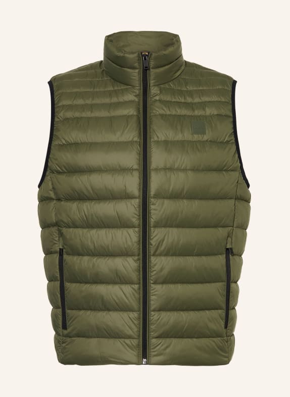 BOSS Kamizelka pikowana ODENO KHAKI