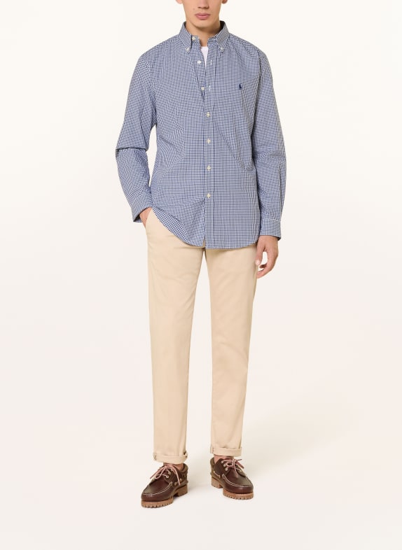 POLO RALPH LAUREN Chemise Custom Fit BLEU FONCÉ / BLANC