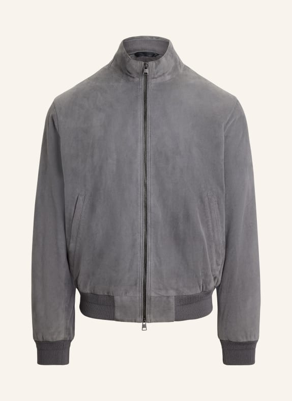 POLO RALPH LAUREN Lederblouson DUNKELGRAU