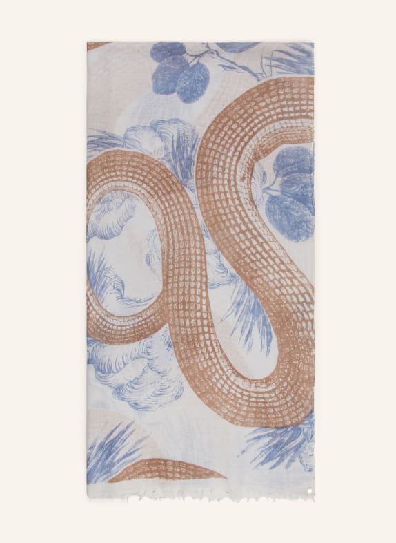 friendly hunting Cashmere-Schal GARDEN EDEN HELLGRAU / BLAUGRAU / TAUPE