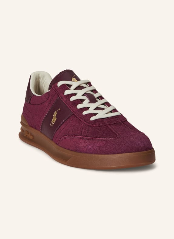 POLO RALPH LAUREN Baskets HERITAGE AERA ROUGE FONCÉ / MARRON FONCÉ