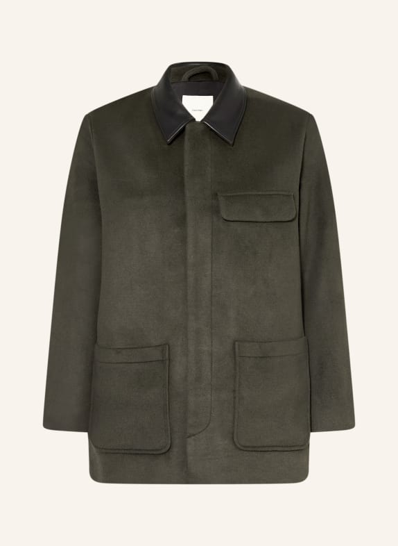 Calvin Klein MELTON Jacket DARK GREEN